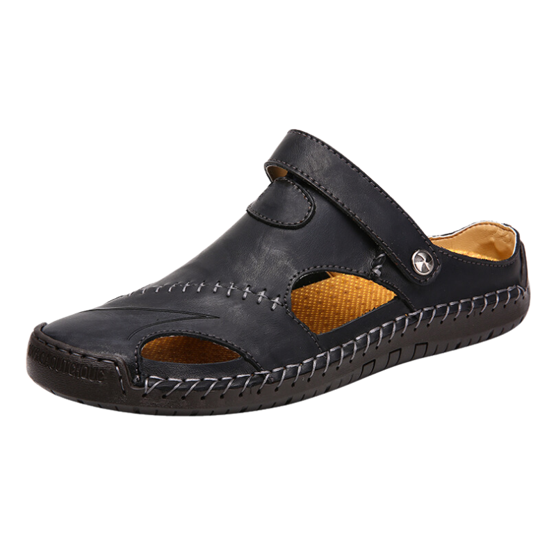 Orthopädische Herrensandalen mit Seitenschlitzen - Bjarke
