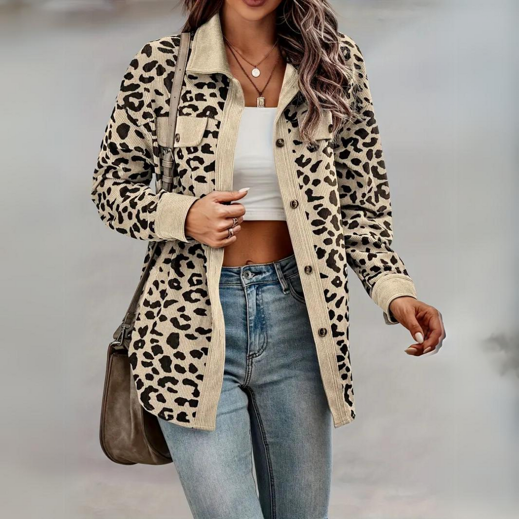 Toos - Schicke Jacke mit Leopardenmuster für Frauen
