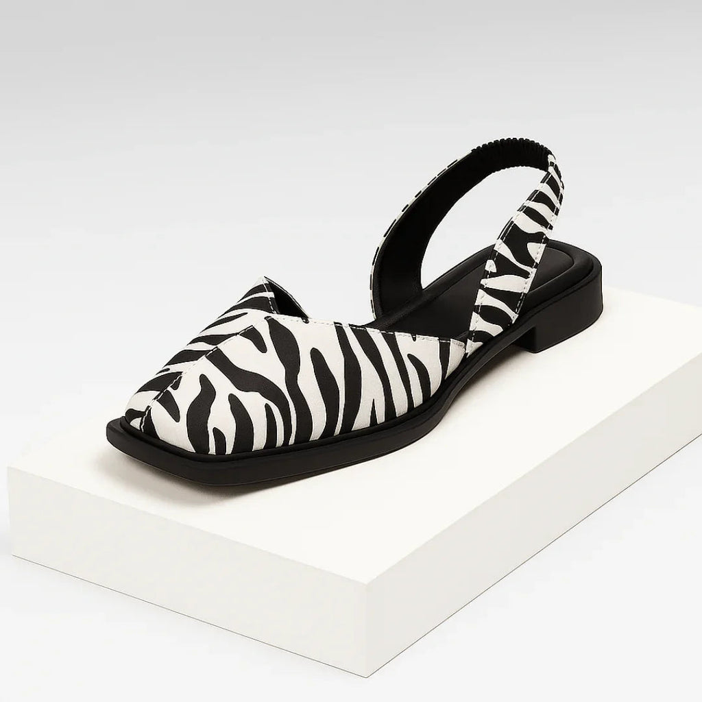 Damen Ballerina Pumps mit Druck - Xarelia