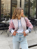 Elowen - Vintage Patchwork Damen Blumenjacke