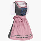 Dirndl mit Schürze in Rosa und Blau - Annalena