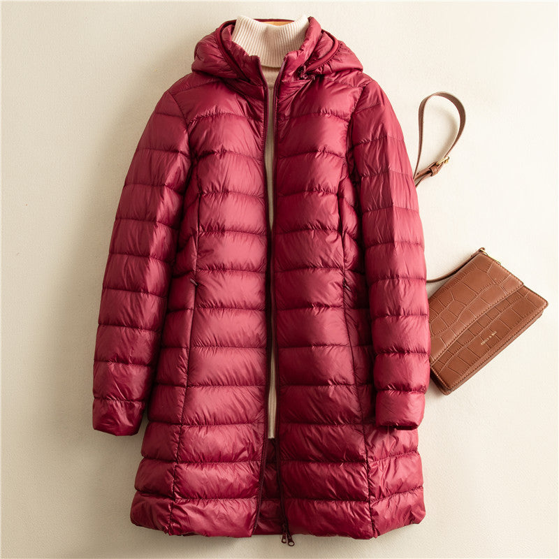 Lange Damenjacke mit Kapuze - Freja