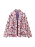 Bedruckte Steppjacke für Frauen - Erika