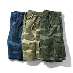 Tarnfarbene Cargo-Shorts mit Seitentaschen für Männer - Carson
