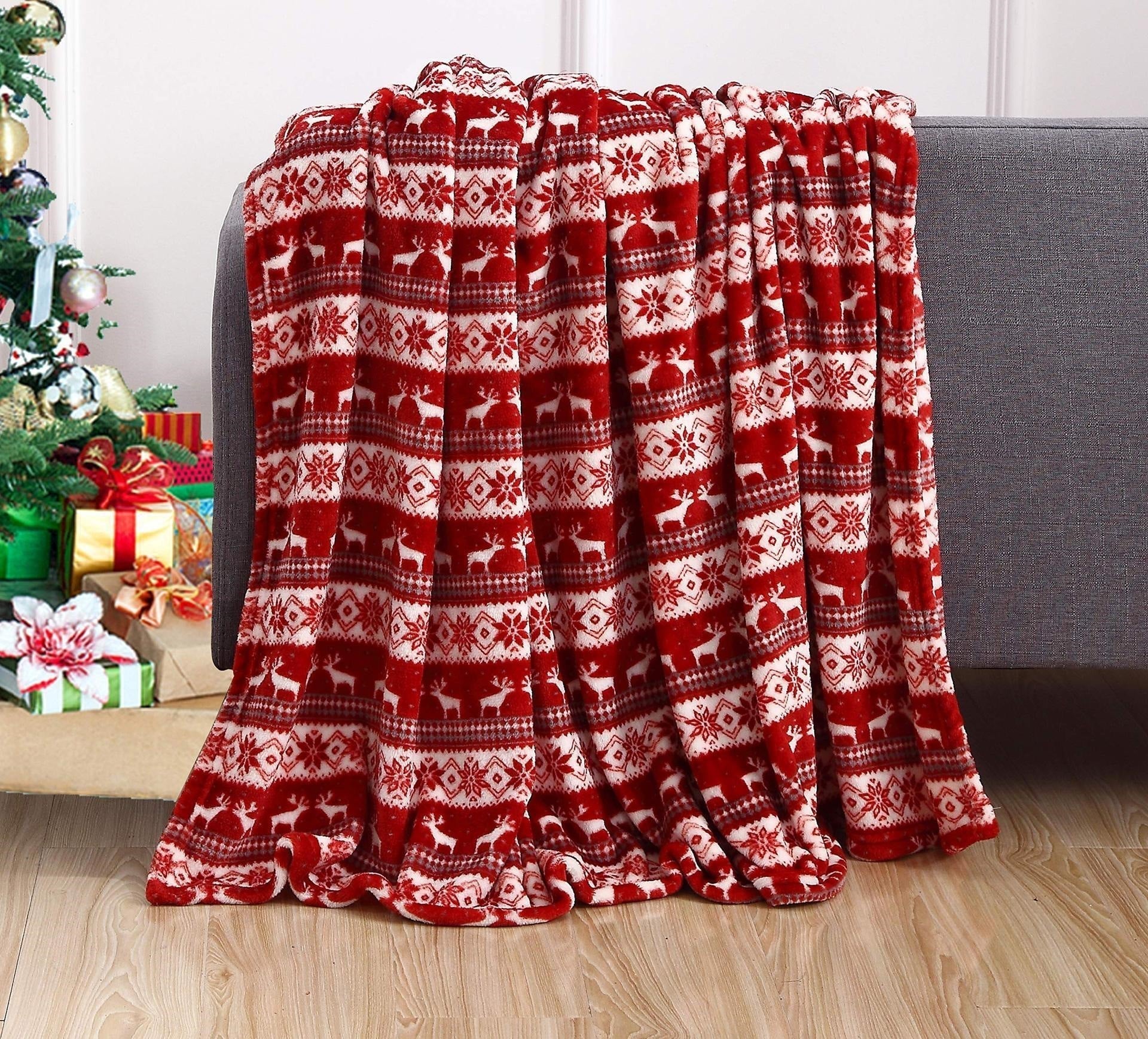Thermodecke mit Weihnachtsmotiv
