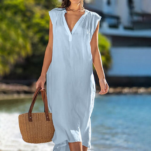 Carolina - Kleid mit V-Ausschnitt