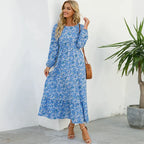 Petra - Modisches Blumenkleid mit Rundhalsausschnitt