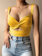 Frauen ärmellose kurze Crop Tops sexy mode