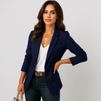 Elegant geschnittener Damenblazer mit einem Knopf - Berenice