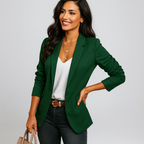 Elegant geschnittener Damenblazer mit einem Knopf - Berenice