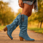 Hohe Damenstiefel mit Fransen - Ysolde