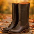 Hohe Damenstiefel im klassischen Stil - Saray
