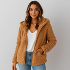 Damen-Fleecejacke mit Kapuze - Yverine