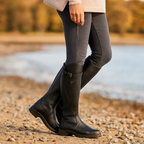 Hohe Damenstiefel mit seitlicher Schnalle und stabiler Sohle - Madison