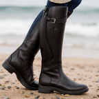 Hohe Reitstiefel für Damen mit stabiler Sohle - Alba