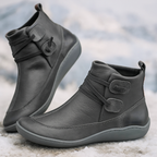 Niedrige Damenstiefel minimalistisches Design Klettverschluss - Isa