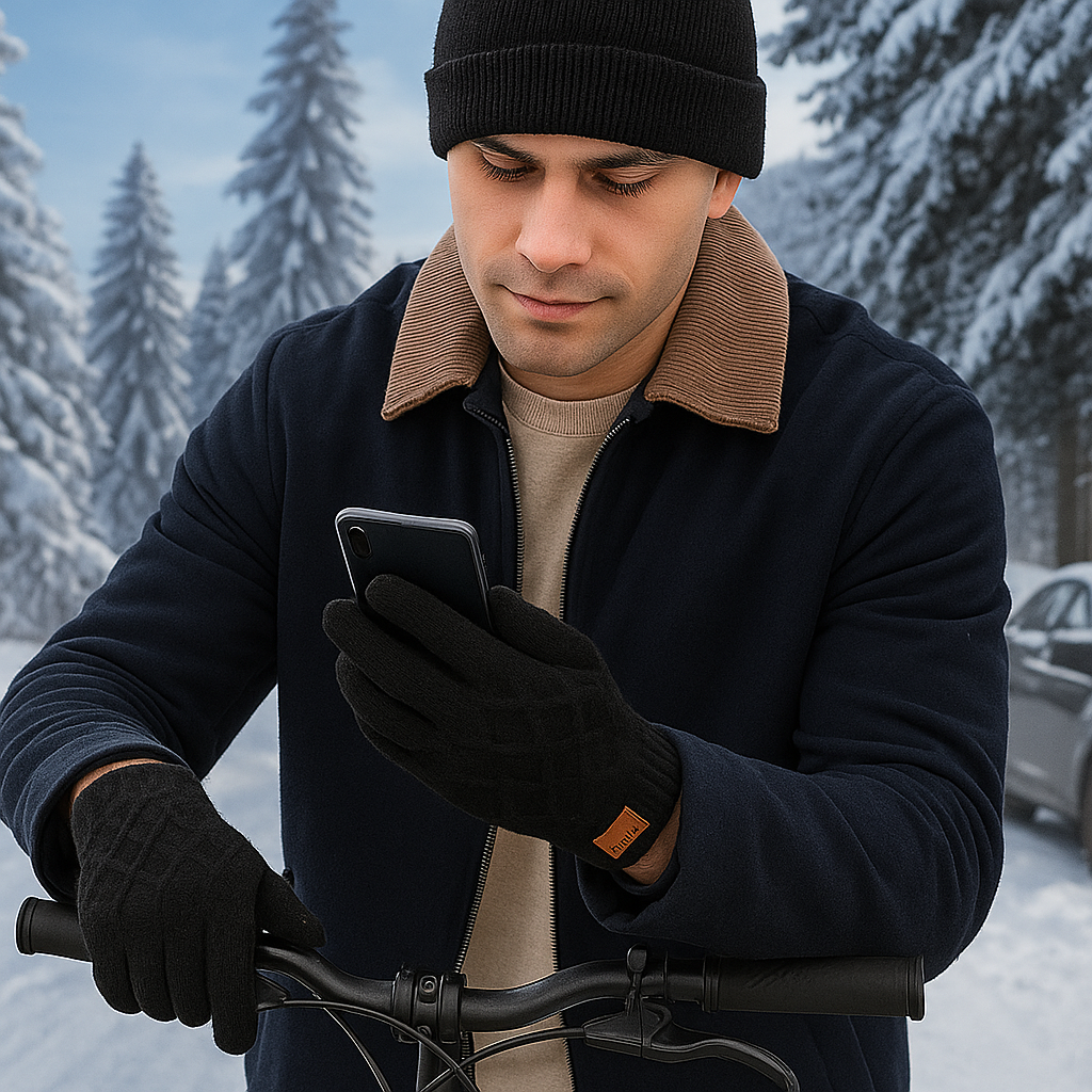 Taktile Unisex-Winterhandschuhe aus flexiblem Material - Eamon