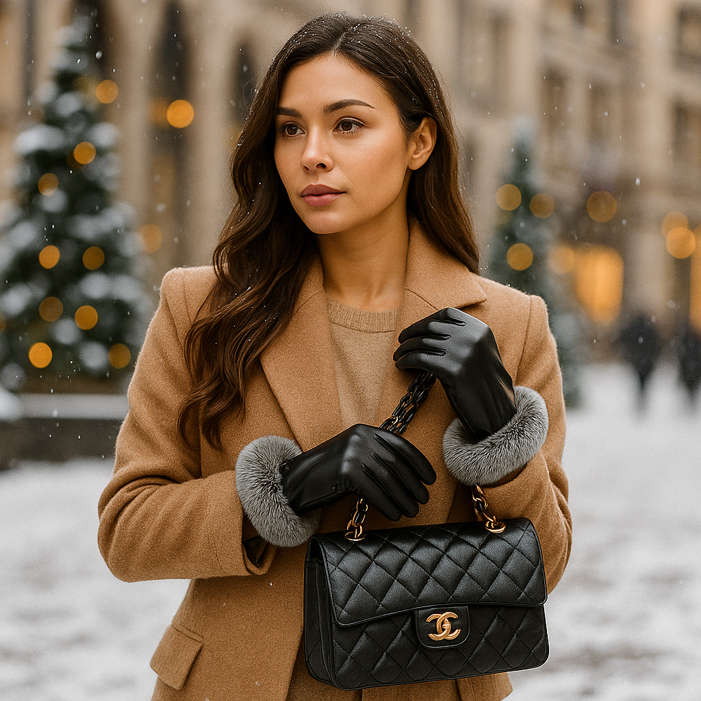 Elegante Winterhandschuhe für Damen mit weicher Oberfläche - Eline