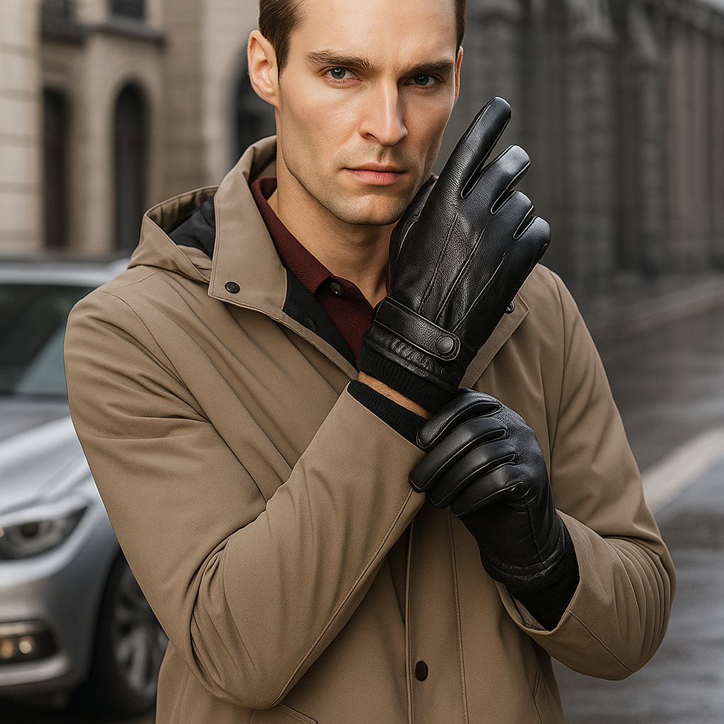 Modische Lederhandschuhe für Herren mit präziser Passform - Markus
