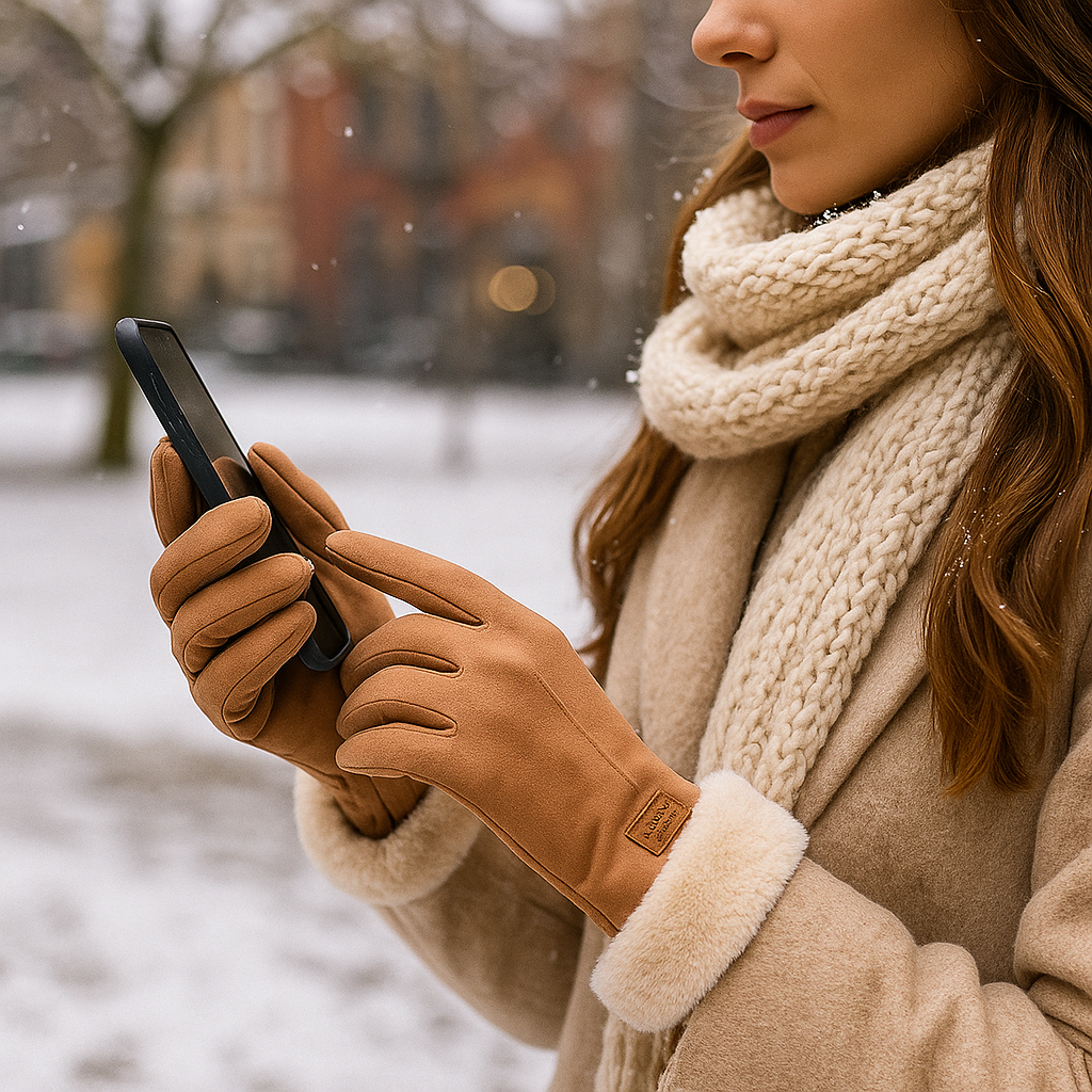 Gefütterte Damen Winterhandschuhe Soft Finish - Lykke