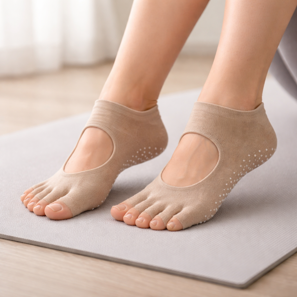 Pilates-Socken mit Fünf-Zehen-Schnitt - Elvarya