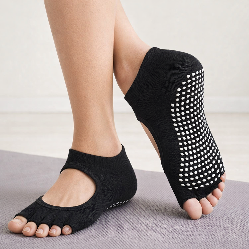 Pilates-Socken mit Fünf-Zehen-Schnitt - Elvarya
