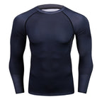 Herren Dry Fit Langarm-Trainings-T-Shirt - Roshfran