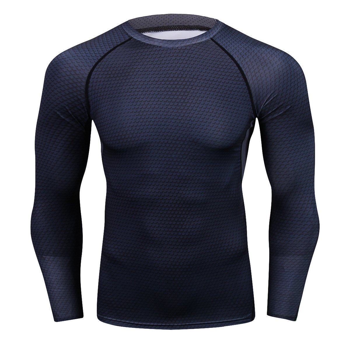Herren Dry Fit Langarm-Trainings-T-Shirt - Roshfran
