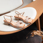 Antania - Sandalen mit Blockabsatz und offener Spitze