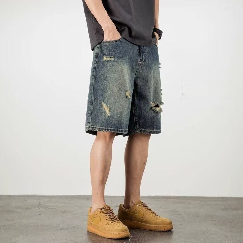 Zerrissene Shorts aus Denim für Männer - Kane