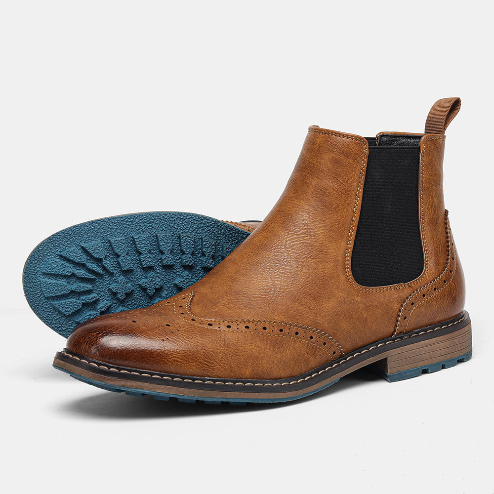 Brogue-Stiefeletten aus Leder für Herren - Alrik