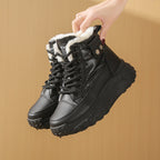 Hohe Damenstiefel mit Thermofutter und erhöhter Sohle - Mirelda