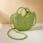 Damenhandtasche mit runden Griffen im Strandstil - Noa