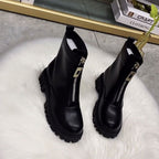 Robuste halbhohe Damenstiefel - Ragnhild