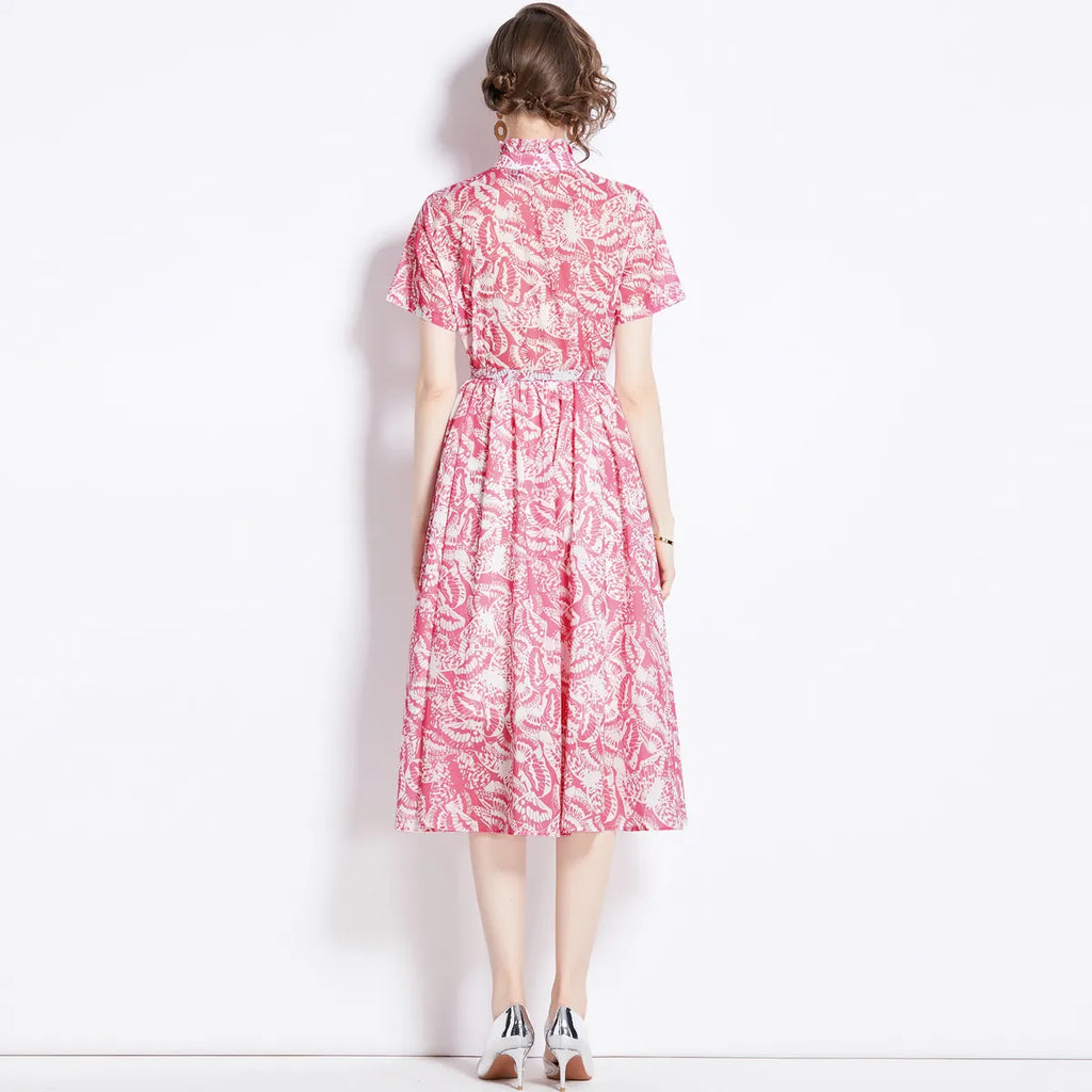 Candy - Kurzärmeliges bedrucktes Kleid für Frauen