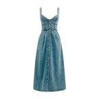 Denim-Midikleid für Damen im Frühlingsstil - Elowen