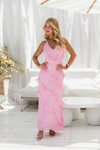 Ayla - Langes Neckholderkleid in elegantem Schnitt