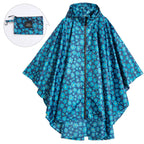 Tragbarer wasserdichter Unisex-Poncho mit Kapuze
