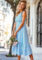 Naomi - Schulterfreies Kleid mit Falten