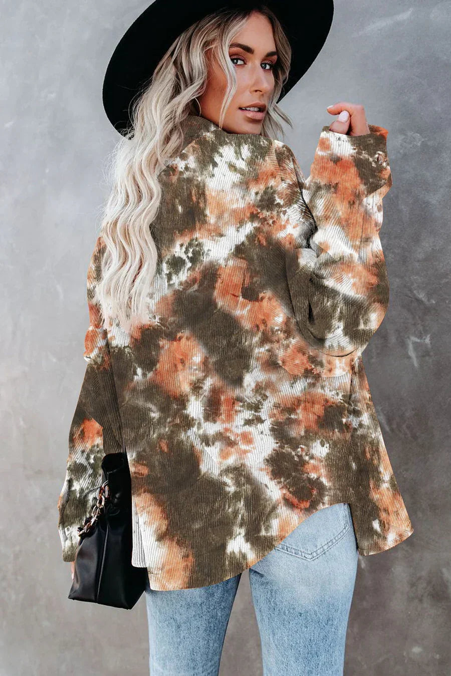 Lily Batik-Cordhemd Damen – Trendig und Lässig