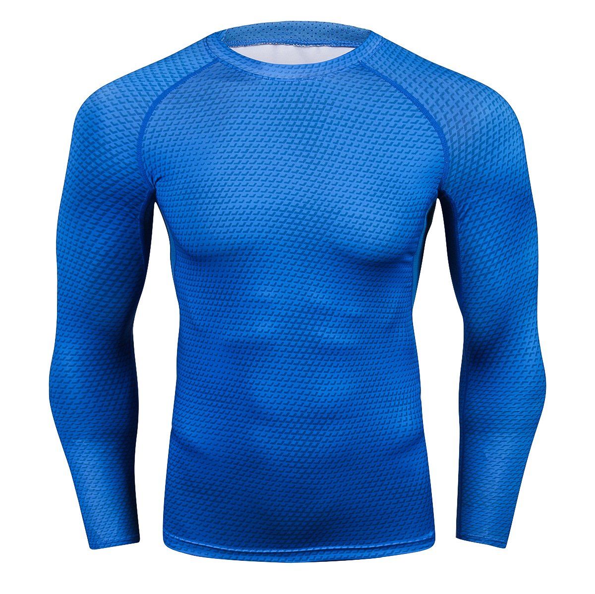 Herren Dry Fit Langarm-Trainings-T-Shirt - Roshfran