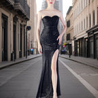 Zita - Eleganter Funkelnder Abendkleid