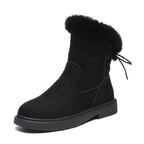 Warme Damenstiefel in Wildlederoptik - Marivelle