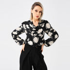 Zuly - Elegante, von Damen bedruckte Bluse