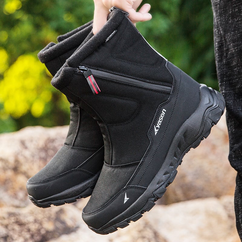 Wasserdichte Herrenstiefel mit seitlichem Reißverschluss und rutschfester Sohle - Rayan