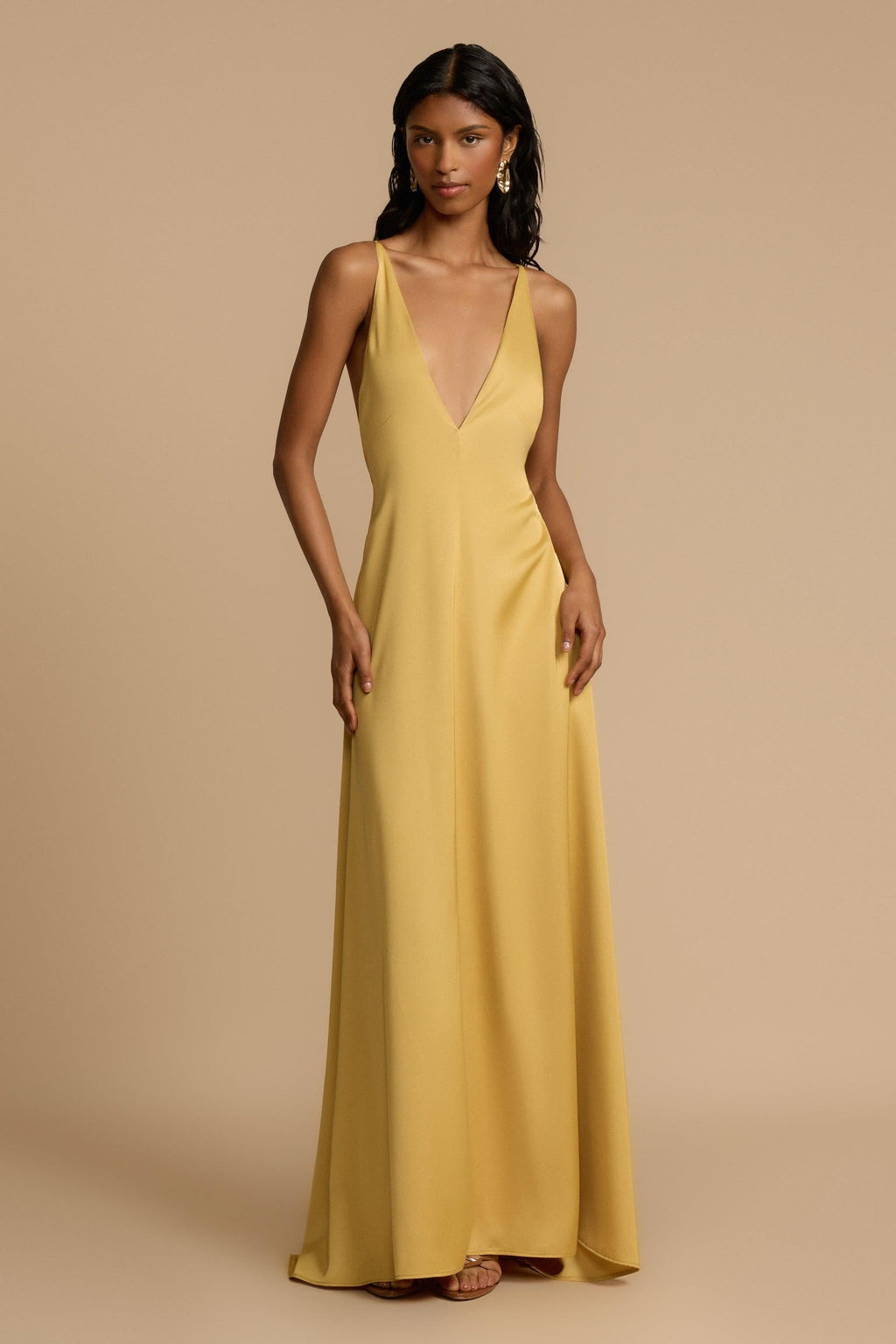 Tief ausgeschnittenes Maxikleid für Frauen - Bennet