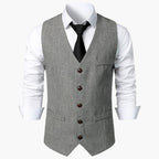 Herren Herringbone Trachtenweste - Robert