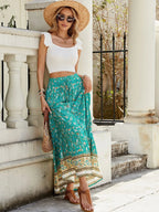 Damenrock mit hoher Taille und sommerlichem Schlitz - Liora