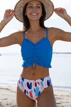 Ocean Chic - Bikini-Set mit Schnürung vorne und Fransen am Saum