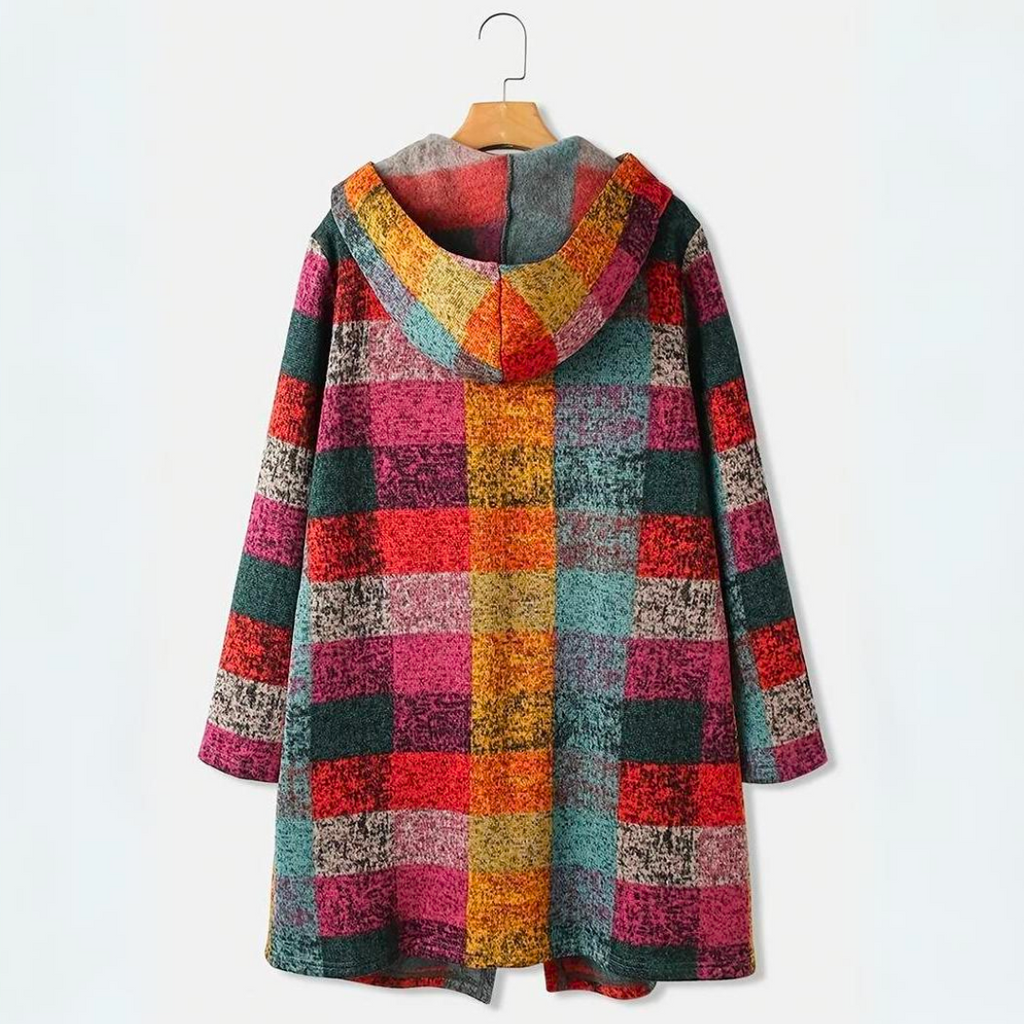 Edith - Bunte warme Strickjacke